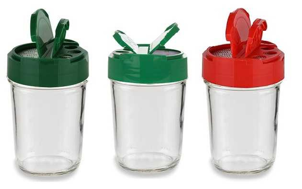 Multi-Purpose Glass Mason Jar with Flip Top Lid for Pickles and Spices,  Large Mason Jars Wide Mouth with BPA-FREE Plastic Lids for Jam and  Fermenting