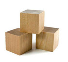 1" Wooden Cubes (40 pcs) - Wooden Blocks | 3D Wood Craft Parts