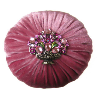 4" Mauve Pink Emery Pincushion | Emery Pincushions, Pincushion Fillings