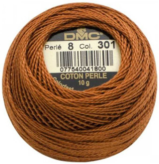 DMC Size 8 Perle Cotton Thread | 301 Md Mahogany | Size 8