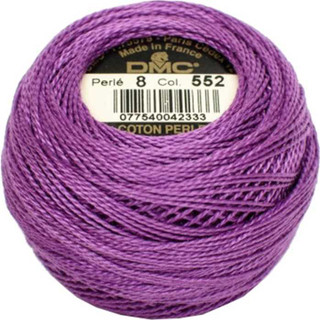 DMC Size 8 Perle Cotton Thread | 552 Md Violet | Size 8
