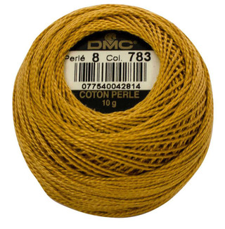 DMC Size 8 Perle Cotton Thread | 783 MD Topaz | Size 8