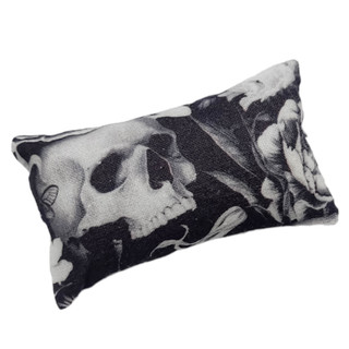 Turkish Emery Sand filled Pincushion made with Skull fabric to keep your sewing, quilting needles organized, clean and sharp