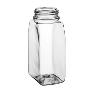 16 oz Oblong Plastic Spice Jar - Case of 160