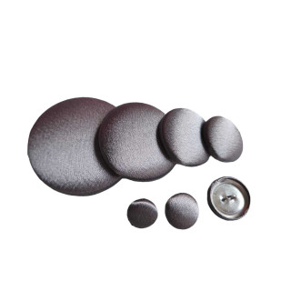 Fossil Gray Satin Button | Silk Satin Buttons