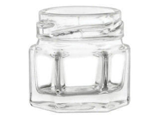 1 oz (30 ml) Hexagon Glass Jars with Lid