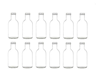 12 pcs - 12 oz Stout Bottle 38-400 Finish - Made in USA 