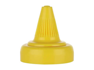 38/400 Yellow Twist Open/Close Cap with Heat Seal Liner for Honey and Sauce Bottles
