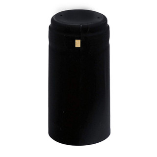 Black Heat Shrink Capsules – Set of 50 - Black Color