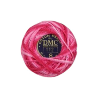 DMC Perle Embroidery thread size 8 112 Variegated Pink