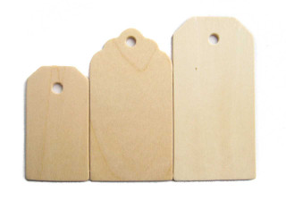 Unfinished Wooden Gift Tag - Small | Gift Tags