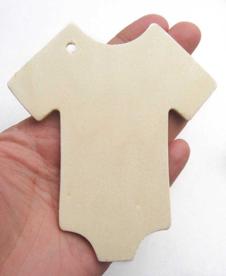 Unfinished Wooden Baby Onesie Gift Tag | Gift Tags