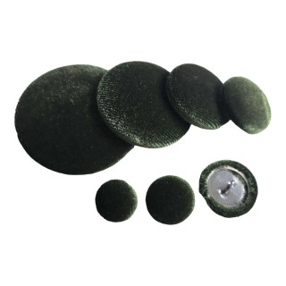 Olive Green Velvet Button | Velvet Buttons