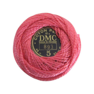 DMC Perle Cotton Thread Ball | Size 5 | 893 Light Carnation | Size 5