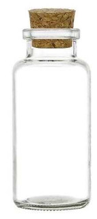 6 oz Glass Apothecary Bottle with Cork | Corked Bottles