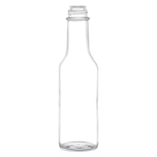 5 oz Woozy Round Glass Bottle with Orifice Flow Reducer and Black Cap