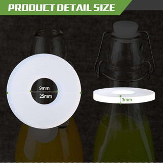 Grolsch Gaskets Silicone Seals - 40 Pack Clear