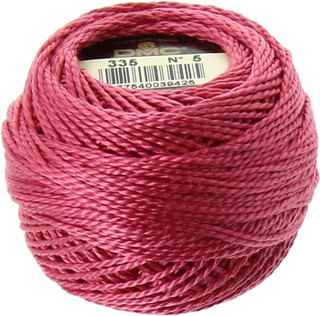DMC Size 8 Perle Cotton Thread | 335 Rose | Size 5