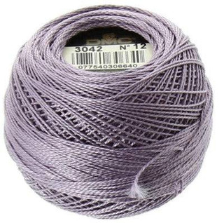 DMC Perle Cotton Thread Ball | Size 12 | 3042 Lt Antique Violet | Size 12