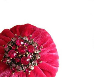 2" Bright Pink Velvet Emery Pincushions - Keep Your Needles Clean & Sharp | Emery Pincushions, Pincushion Fillings