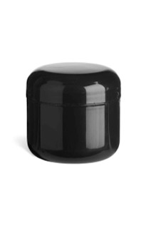 2 oz Black Double Wall Plastic Jar | Plastic Jars
