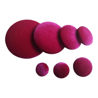 Fuchsia Pink Velvet Button | Velvet Buttons