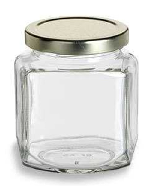 9 oz Oval Hexagon Glass Jars | Jars