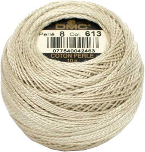 DMC Size 8 Perle Cotton Thread | 613 V Lt Dran Brown | Size 8