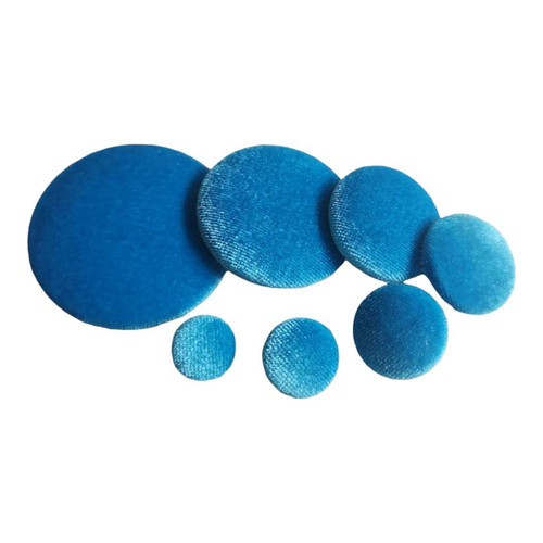 Aqua Blue Velvet Button | Velvet Buttons