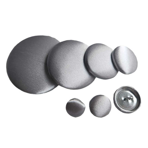 Light Gray Satin Button | Silk Satin Buttons