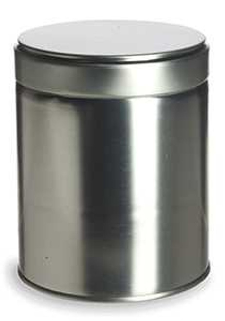 16 oz Round Tea tin with Solid Twist on Lid - 4.2" H | Tin Containers