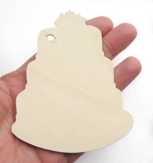 Unfinished Wooden Wedding Cake Gift Tag | Gift Tags