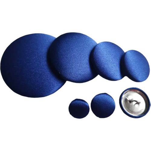 Royal Blue Silk Satin Button | Silk Satin Buttons