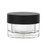 1 oz Acrylic Plastic Jar with Airtight Black Matte Lid and Liner | Plastic Jars