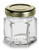 Set of 24, 1.5 oz Mini Hexagon Glass Jar with Lid (45 ml)