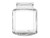 16 oz Oval Hexagon Glass Jar with Lid - Made in Europe | Oval Hexagon Jars