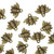 25 pcs Antique Bronze Honey Bee Charms 16x21mm | Ribbon and Ties