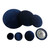 Navy Blue Velvet Button