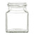 8 oz Cube Square Glass Jar with Plastisol Lined Lid | Square Jars