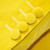 Bright Yellow Velvet Button on Suit Sleeve