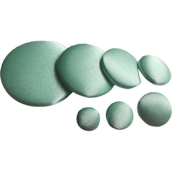 Mint Green Silk Satin Button | Silk Satin Buttons