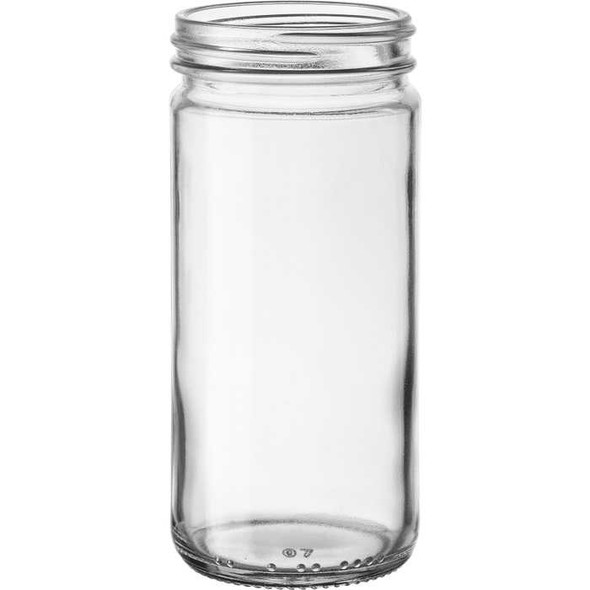 8 oz Glass Paragon Jar with Gold Lid - 58/400 Closure | Jars