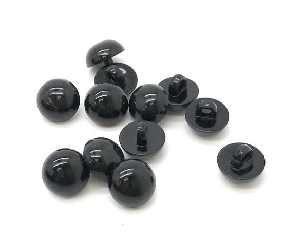 Plastic Black Pearl Buttons | Pearl Buttons