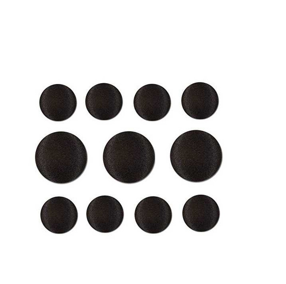 Black Satin Tuxedo Button Set | Buttons