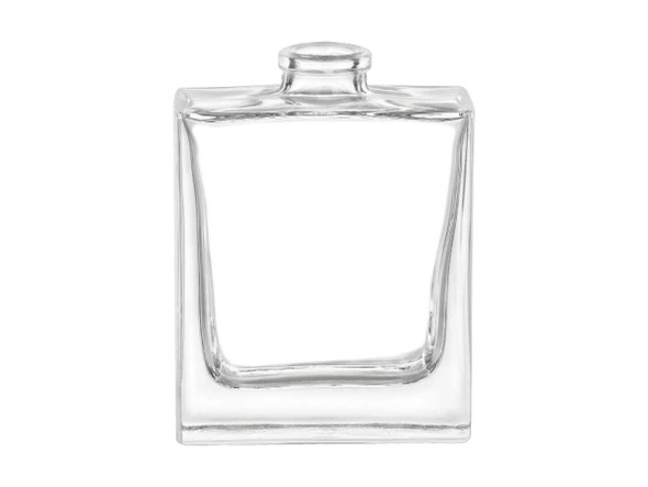 30 ml Rectangular Perfume bottle with 15 mm Crimp neck | Corked Bottles