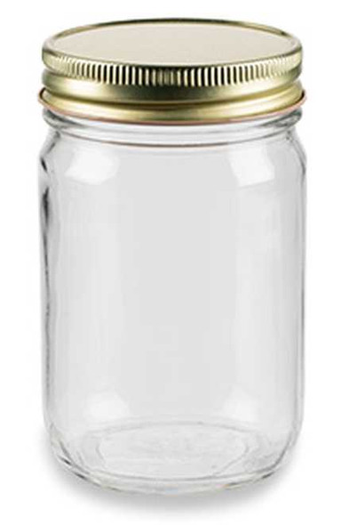 12 oz Mason Glass Jar with your choice of lid - Made in USA | Mason Jars