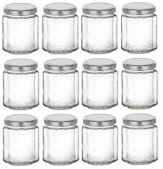 9 oz Beveled Glass Jar with Lid (270 ml) | Jars