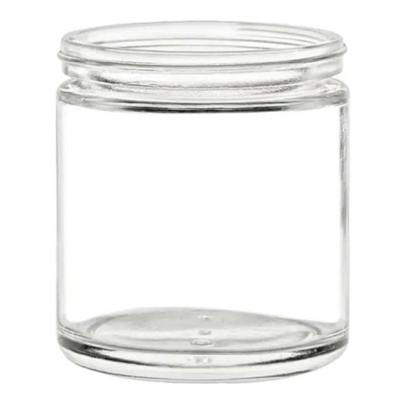 4 oz Straight Sided Low Profile Glass Jar with Plastisol Lined Lid