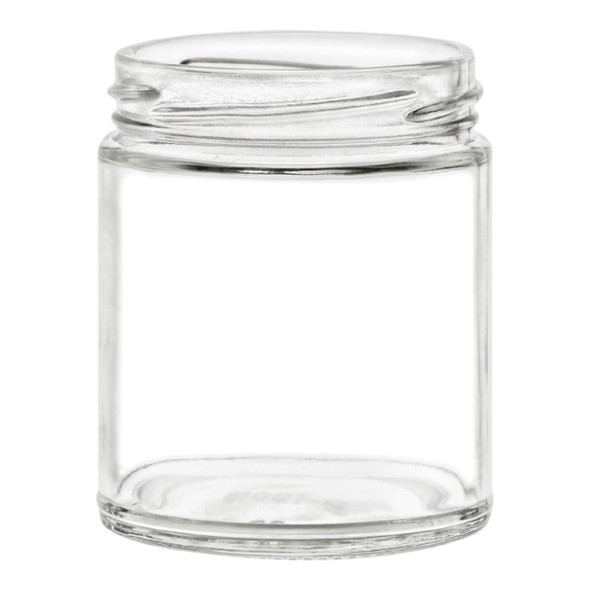 9 oz Straight Sided Glass Jar without Lid