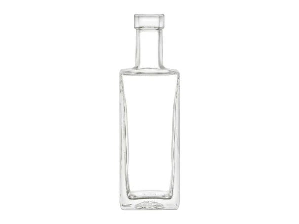 8 oz Square Liquor Bottle with T-bar - Made in Italy | Beverage & Liquor Bottles